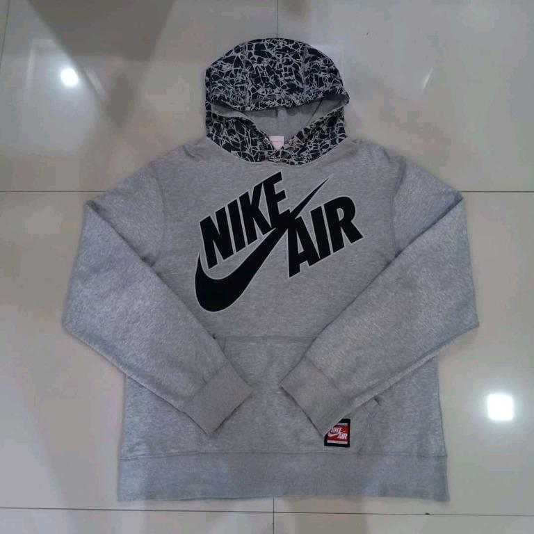 nike grey hoodie no zip