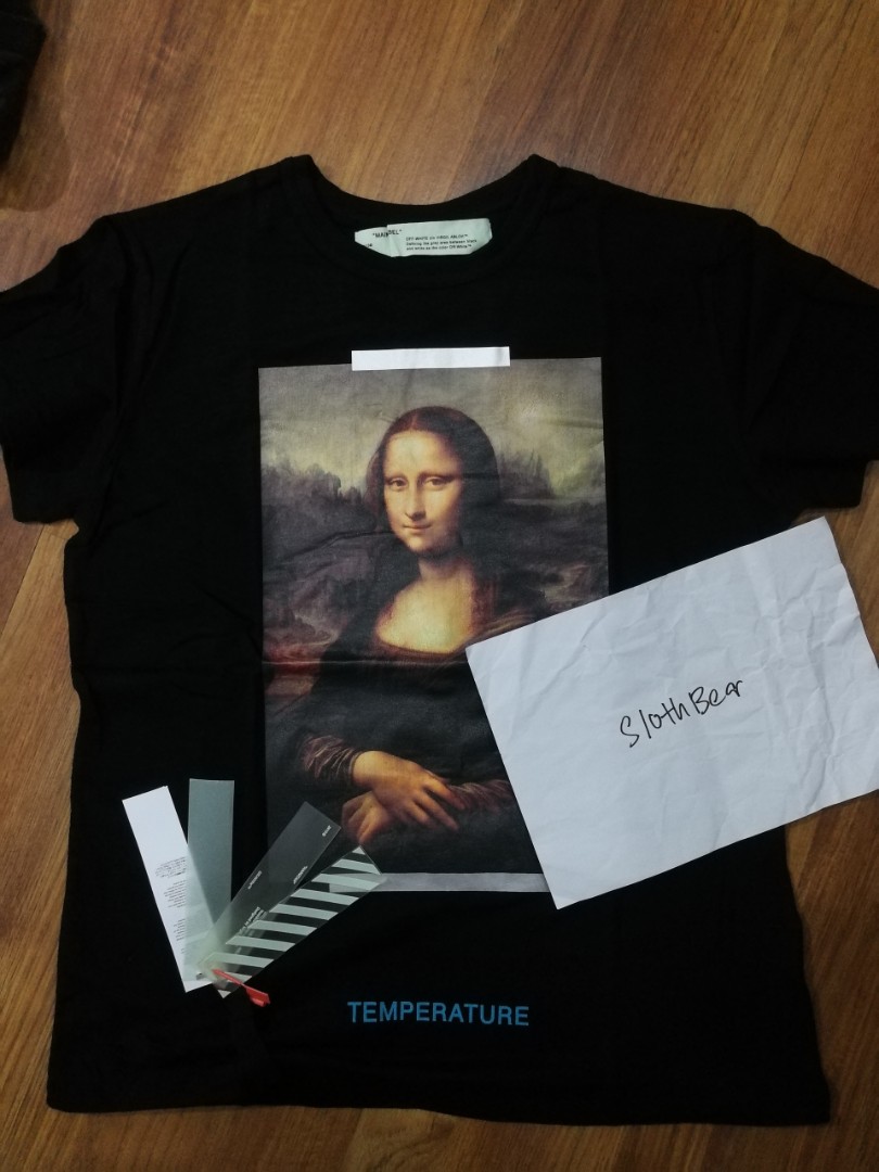 Off white mona deals lisa temperature tee