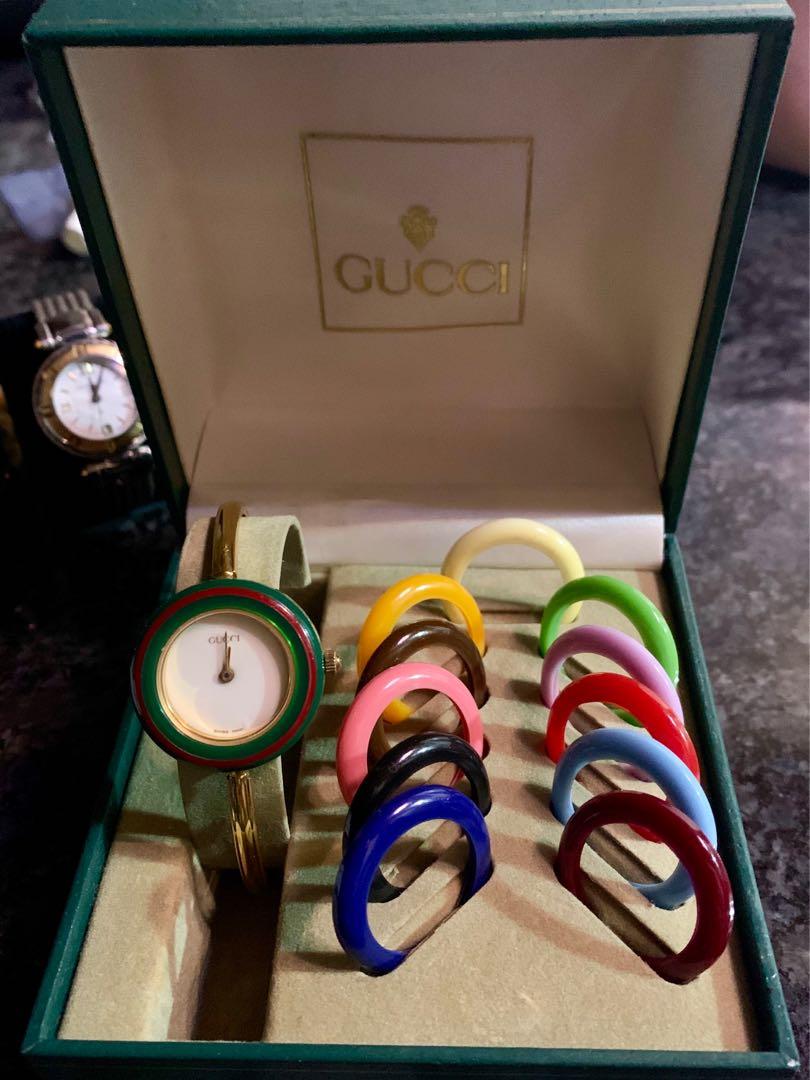 ORIGINAL GUCCI BEZEL watch, Luxury, Watches on Carousell