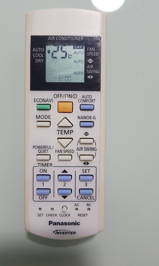 Panasonic Inverter Aircon Remote, TV & Home Appliances, Air