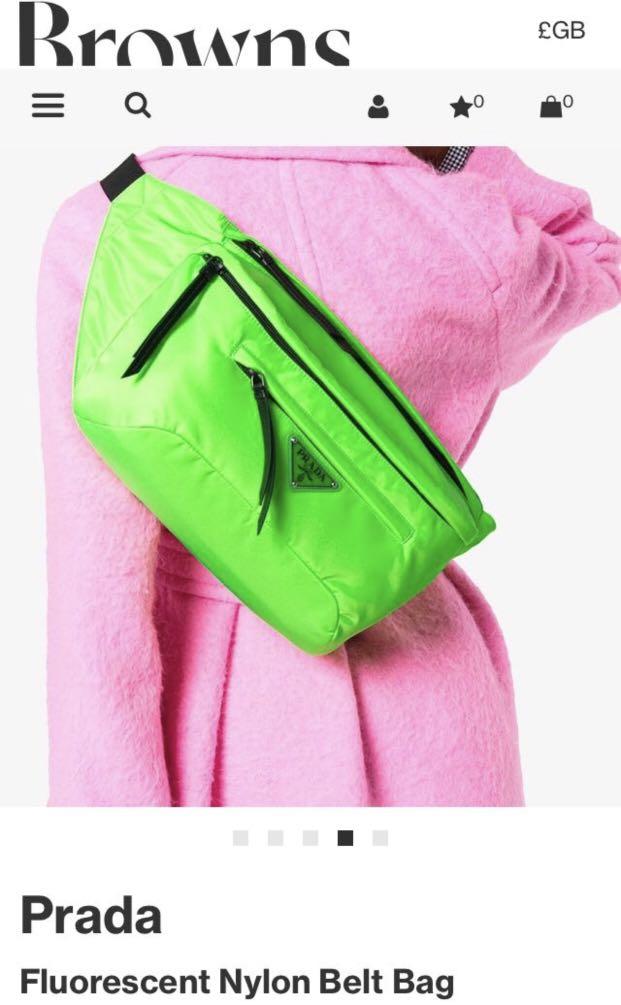 Prada fluo bag best sale