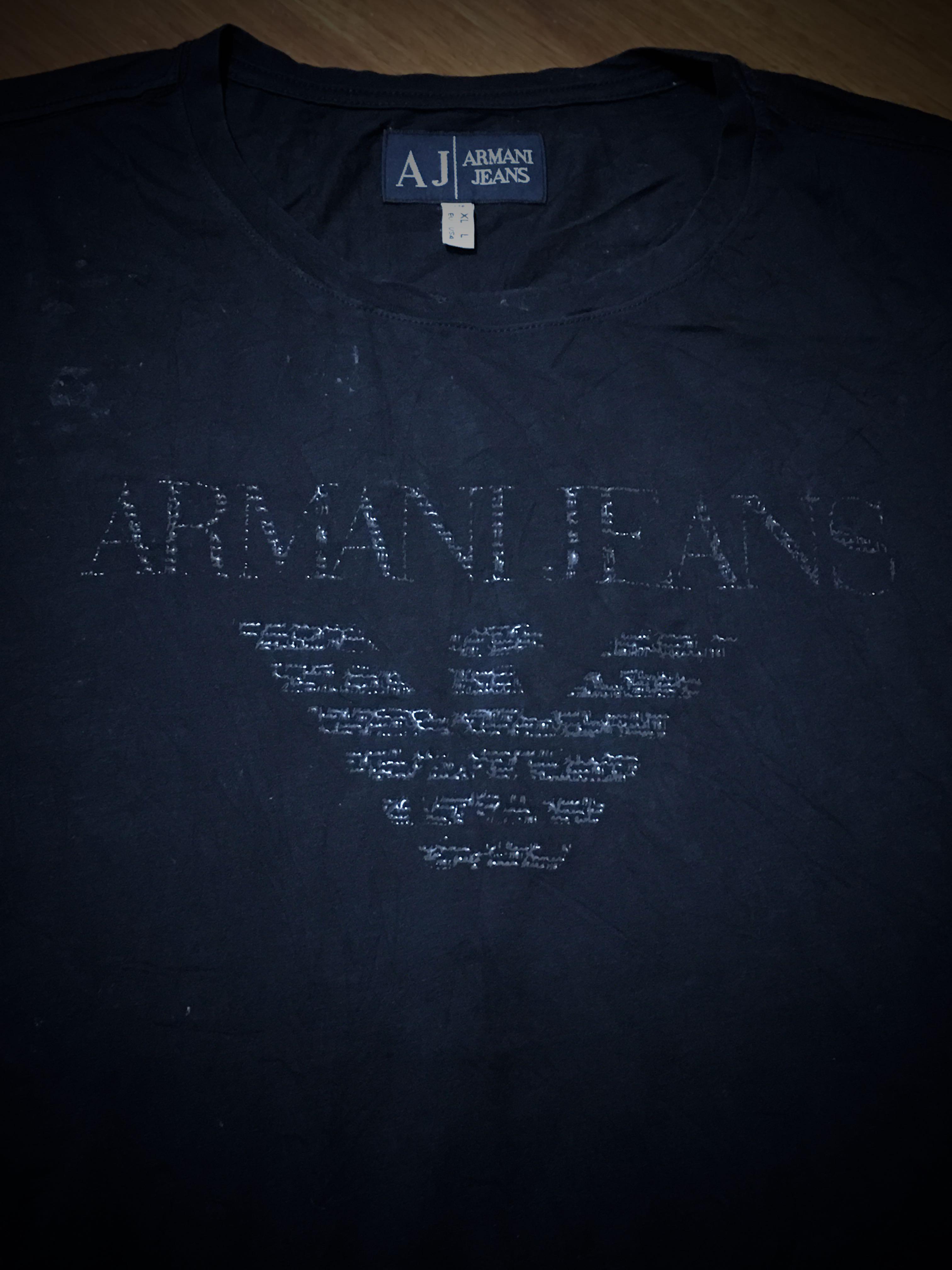 armani jeans tee shirt
