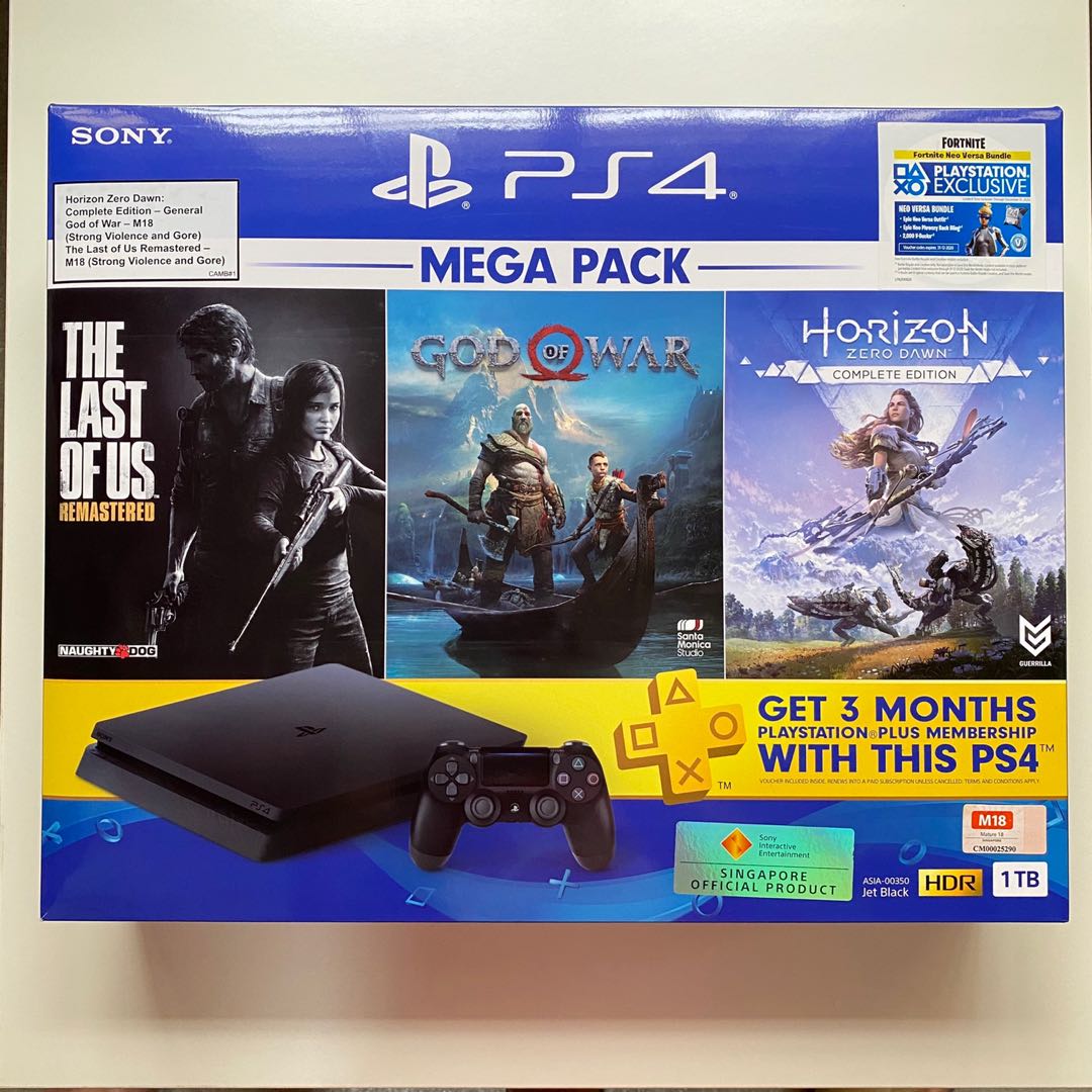 PS4 Slim 1TB Mega Bundle Video Gaming Video Game Consoles
