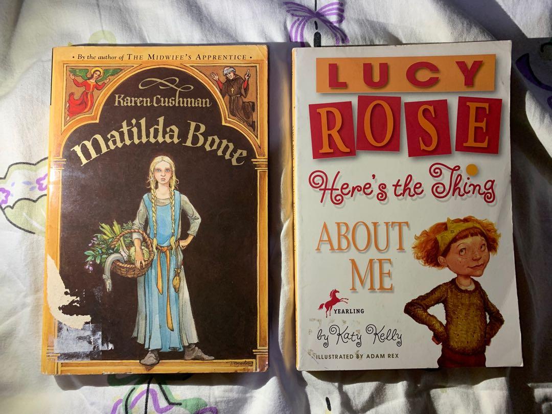 Random Books (Maltida Bone and Lucy Rose) (Category: Storybooks) located in Naga. Submitted by aubrey.declutter (Listing ID 1021793043, Image 1). Description: The Maltida Bone book has a little issue on the cover. DM me for more details : ).