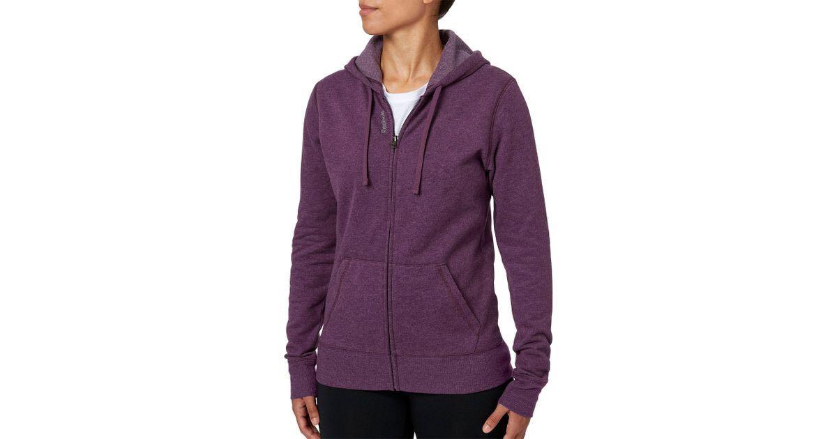 purple reebok hoodie