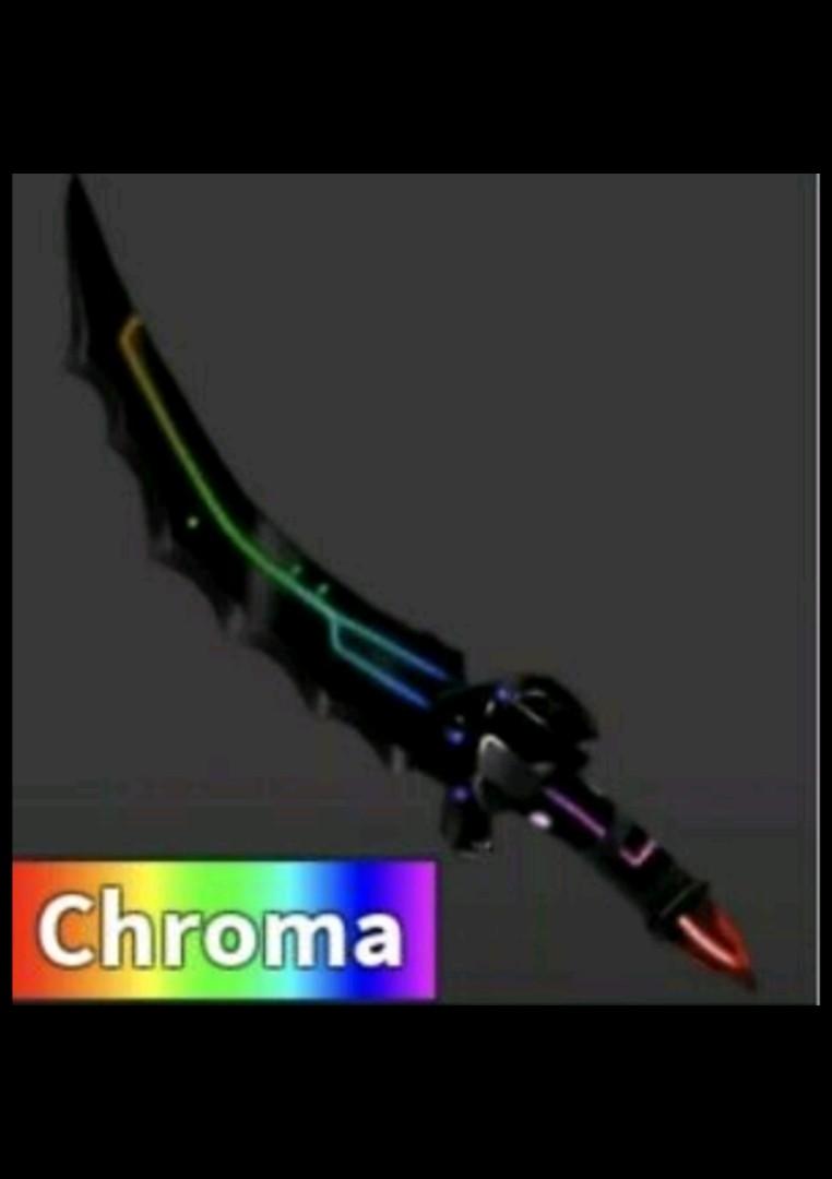 Roblox Chroma Slasher Mm2 Murder Mystery 2 Cheapest On Carousell Roblox Roblox Toys Games Video Gaming In Game Products On Carousell - roblox toy adventures murder mystery 1