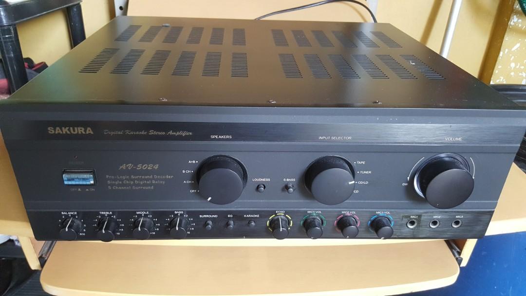 Sakura Karaoke Amplifier, Audio, Soundbars, Speakers & Amplifiers on