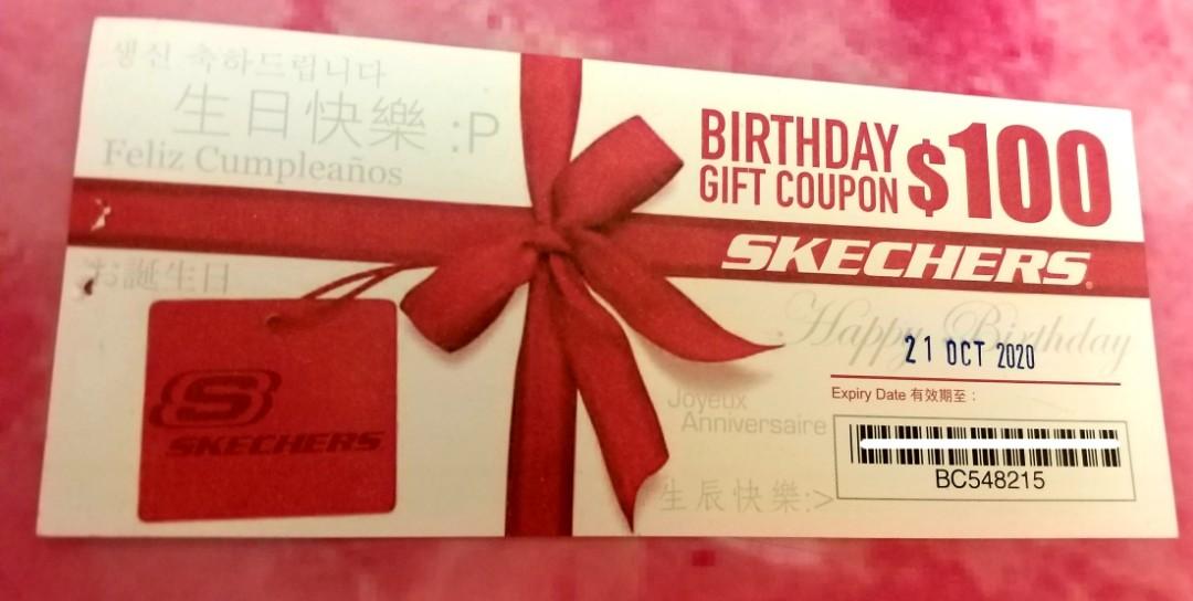 Skechers Birthday Gift Coupon, 票券 