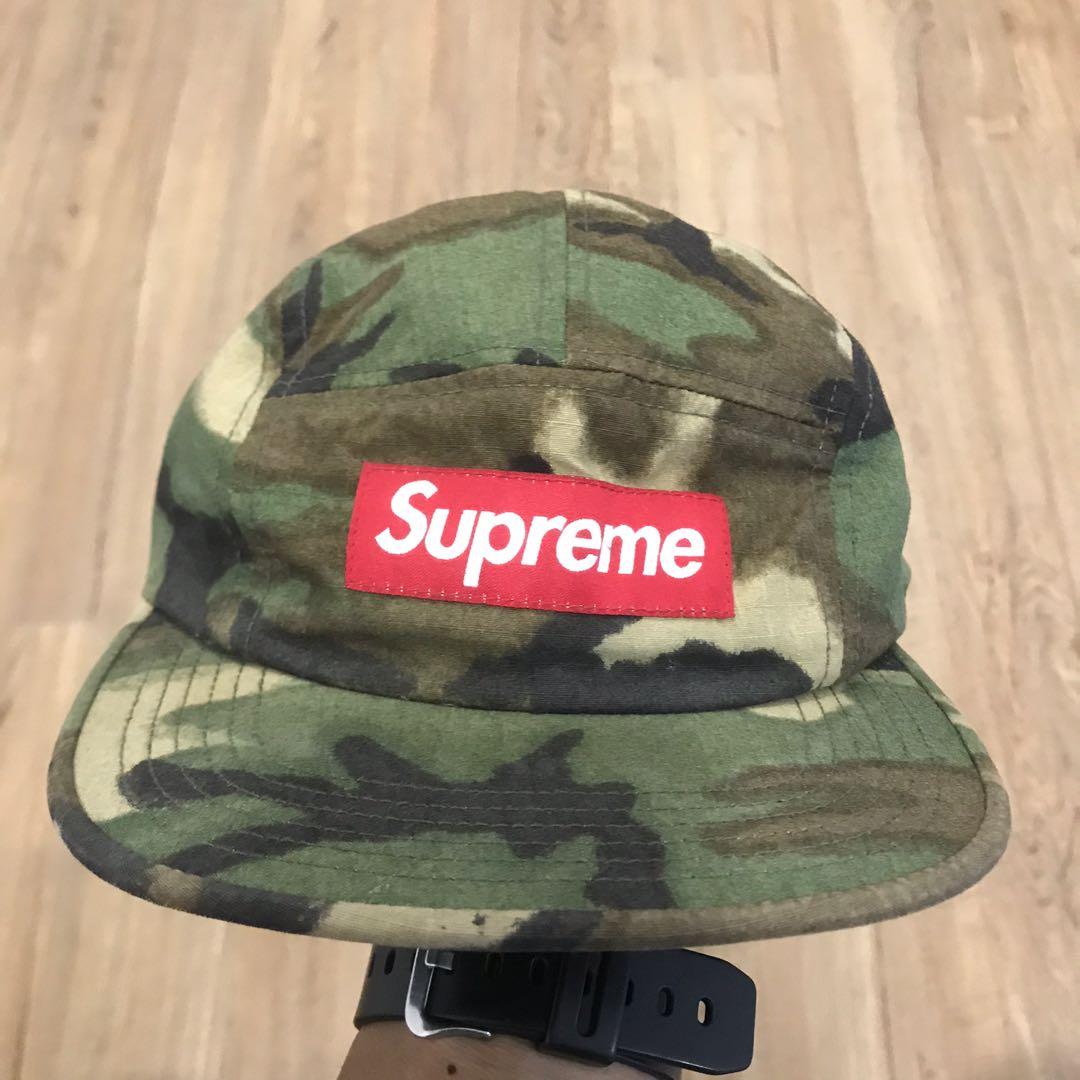 SS15 Supreme Woodland Camo Camp Cap, Men's Fashion, Watches