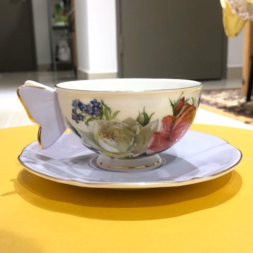 Stechcol Tea Set 12pcs fine bone china, Furniture & Home Living, Kitchenware & Tableware