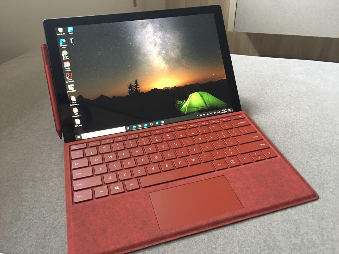 Surface Pro 7 Black I5 8gb Ram 256gb Ssd Electronics Computers Laptops On Carousell