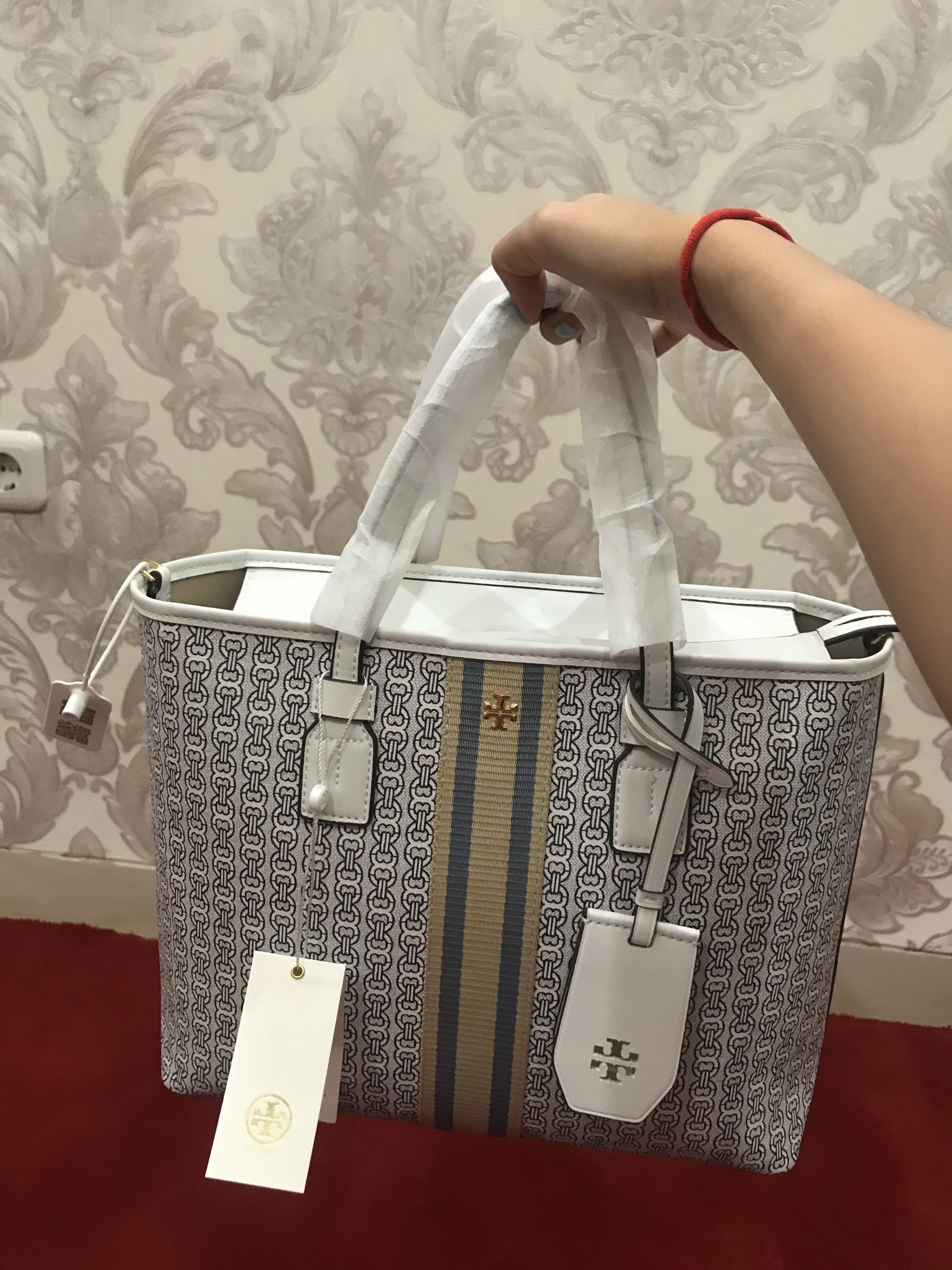 Tas Tory Burch tote bag (mirip goyard)