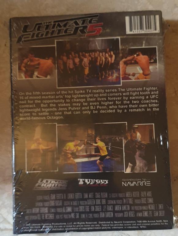 TUF 5 The Ultimate Fighter 5 DVD (Category: CDs & DVDs) located in Manila. Submitted by edisontee (Listing ID 1021545977, Image 2). Description: THE ULTIMATE FIGHTER 5 DVD BOX SET.