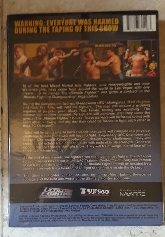 UFC TUF2 The Ultimate Fighter 2 DVD (Category: CDs & DVDs) located in Manila. Submitted by edisontee (Listing ID 1021546324, Image 2). Description: THE ULTIMATE FIGHTER 2 DVD BOX SET.