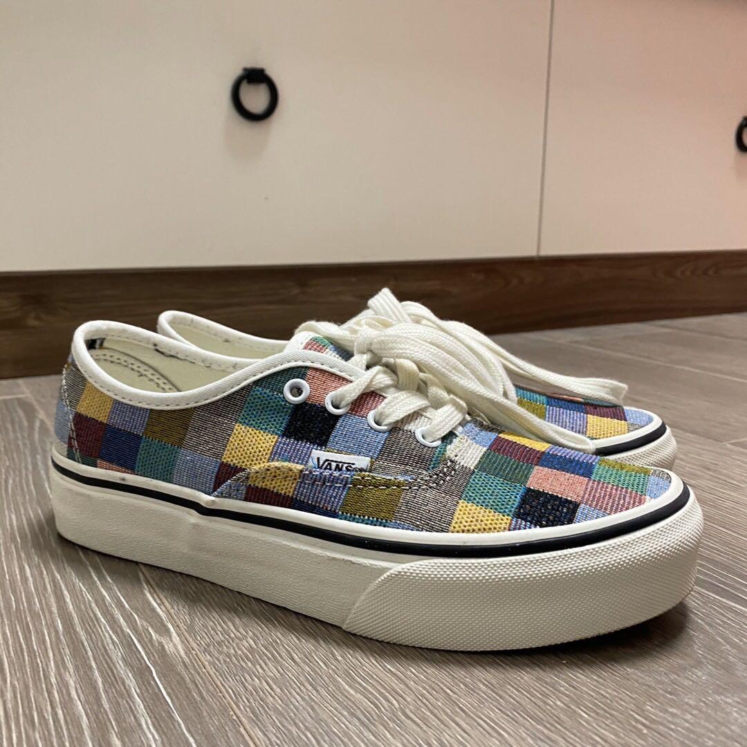 vans colored checkered
