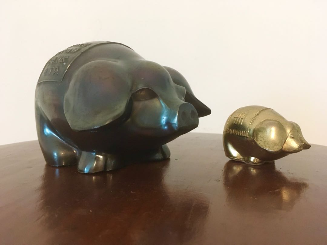 Vintage Rare Cute 1960s Piggy Bank Coin Bank Coin Box Tabung Duit Vintage Collectibles Vintage Collectibles On Carousell