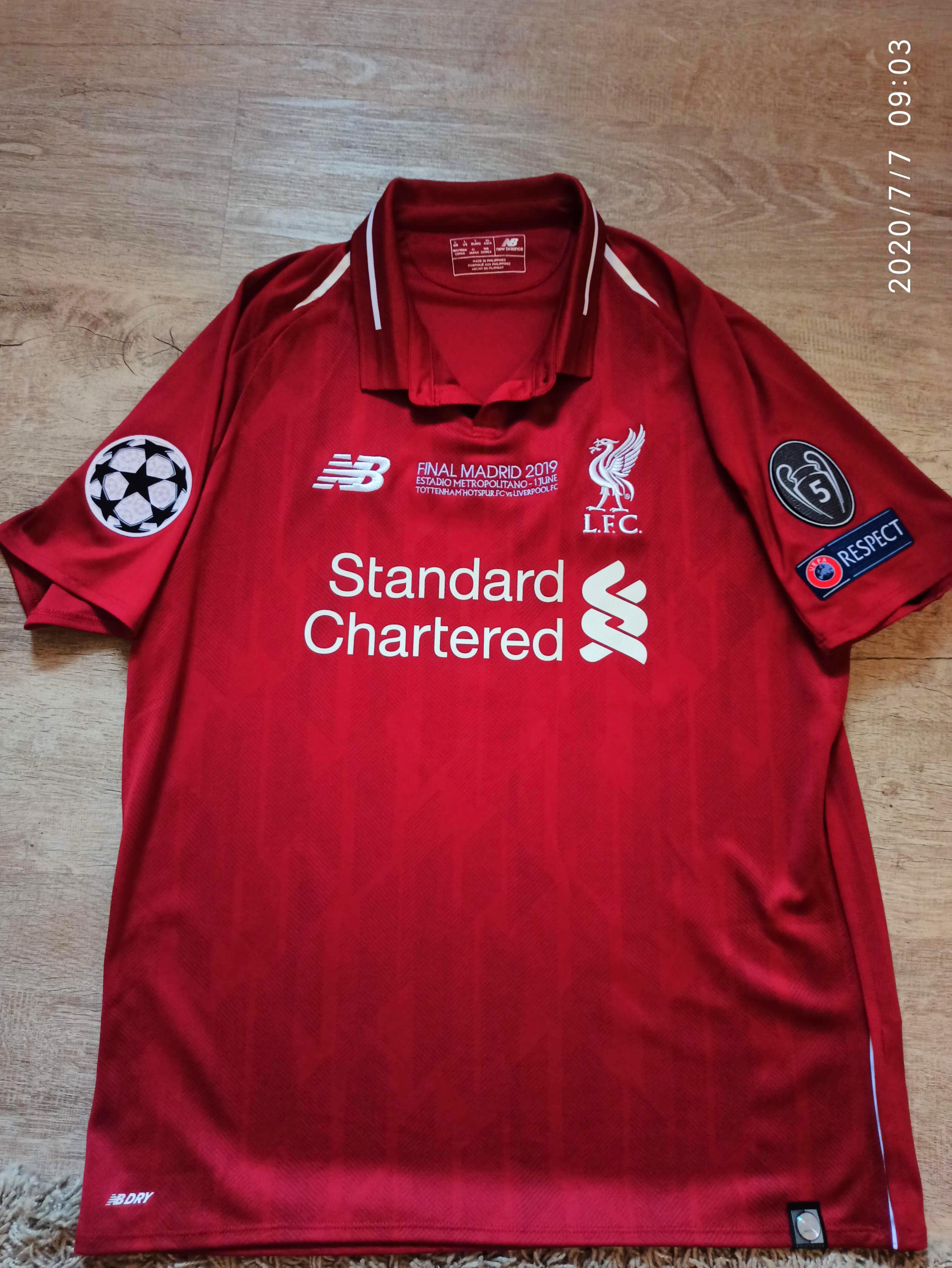 Virgil Van Dijk Champions League Winners Jersey Authentic Sports Sports Apparel On Carousell