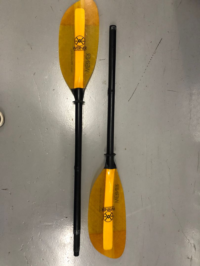 Werner Fiberglass Kayak Paddle, Sports Equipment, Sports & Games, Water Sports on Carousell