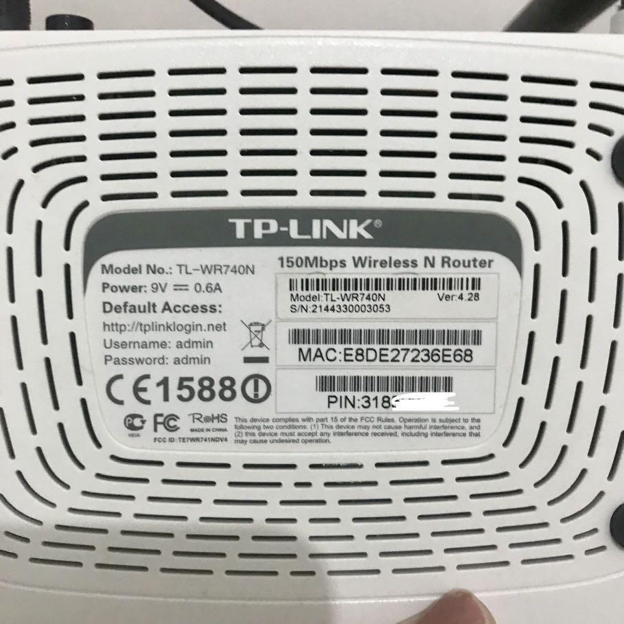 Wireless Router Wifi TP-LINK 150Mbps TL-WR740N Modem Internet Firstmedia /  Indihome