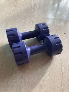 Work from home dumbbells!