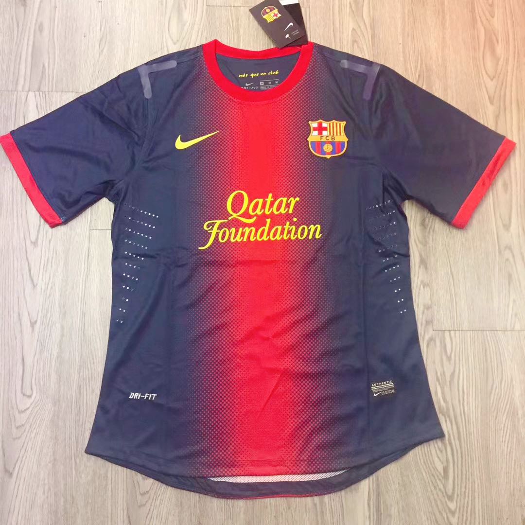 12/13 FC Barcelona player issue retro kits, Men's Fashion, Tops & Sets