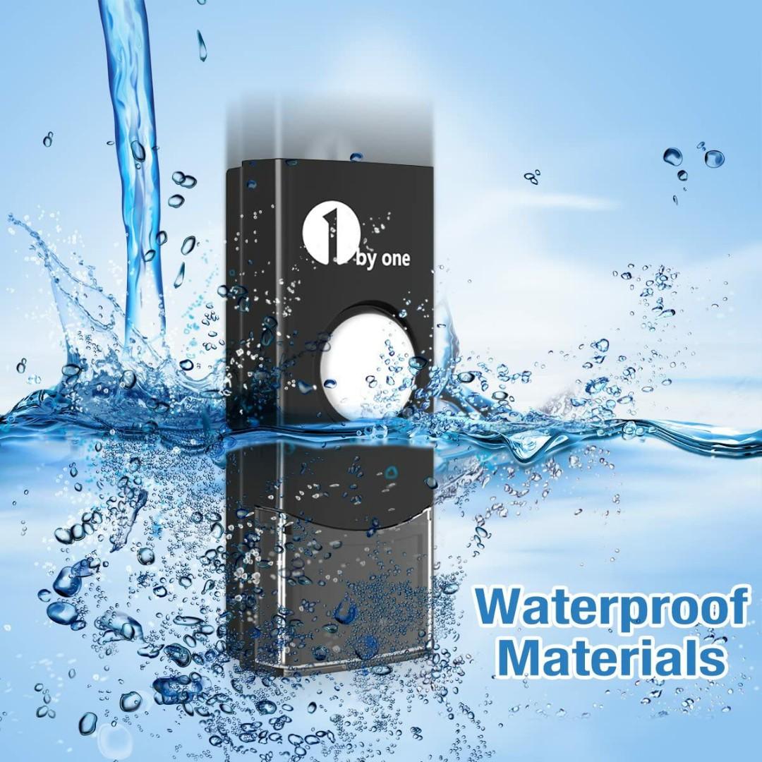 1byone Easy Chime Wireless Doorbell Kit, 1 Receiver & 1 Push Button