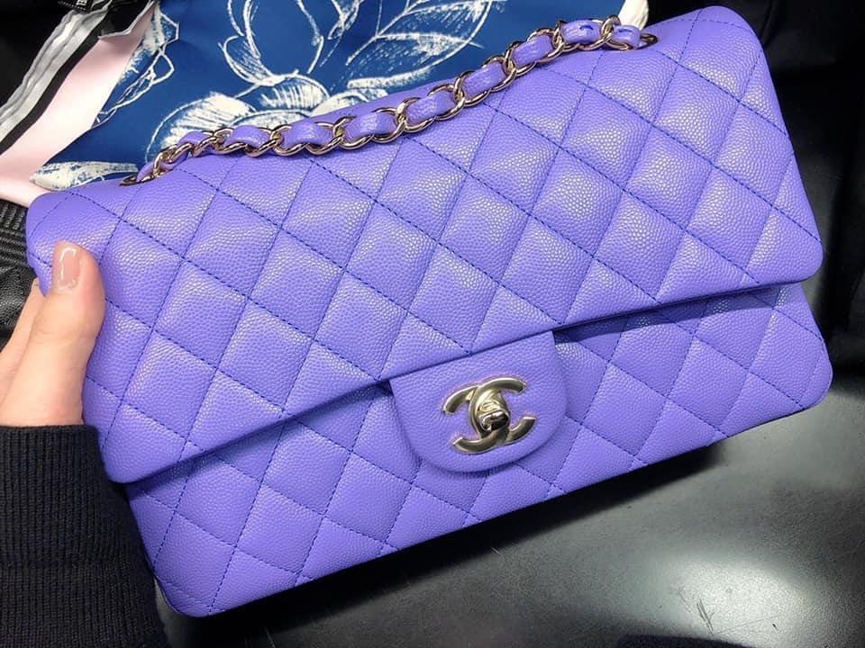 20S chanel medium purple flap