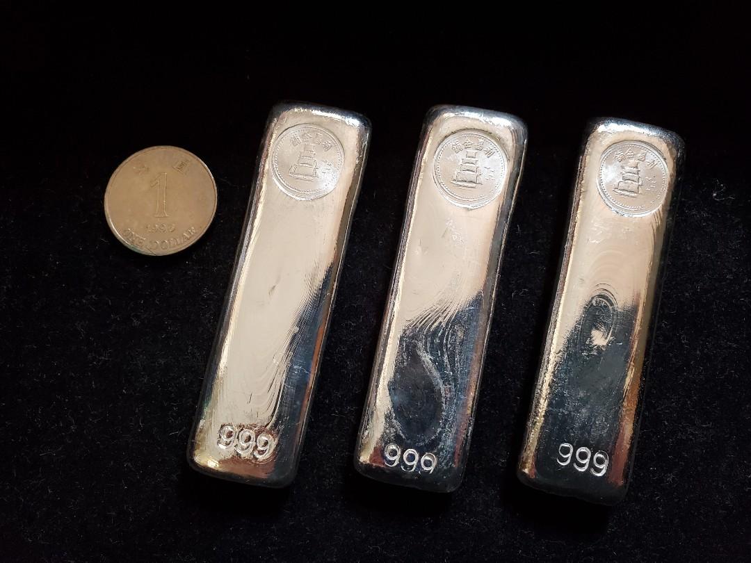 香港利昌銀條四兩裝純銀999, 興趣及遊戲, 收藏品及紀念品, 錢幣- Carousell