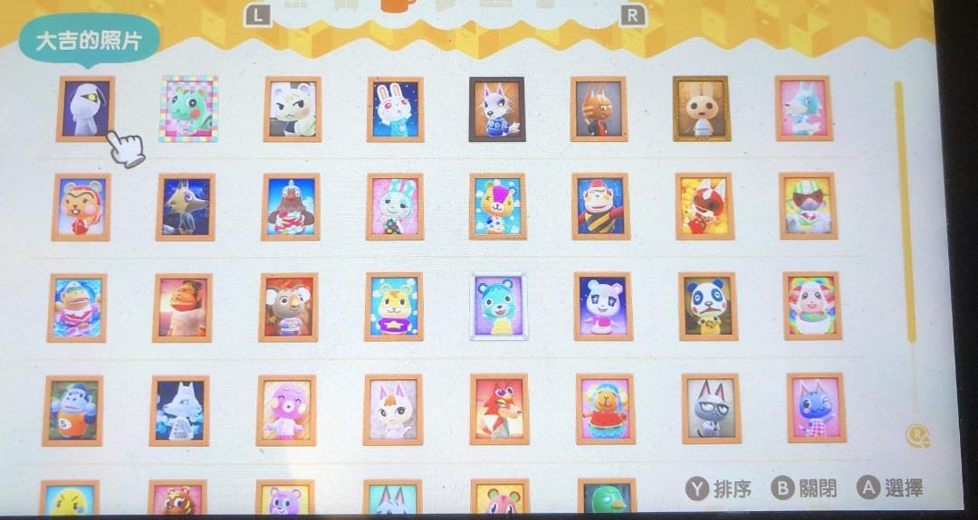 動物森友會動森島民居民照片全套 遊戲機 遊戲機遊戲 Nintendo 任天堂 Carousell