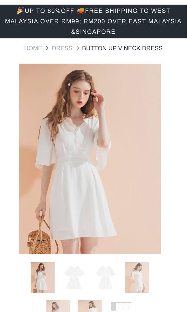 Air Space White Dress Women S Fashion Clothes Dresses Skirts On Carousell