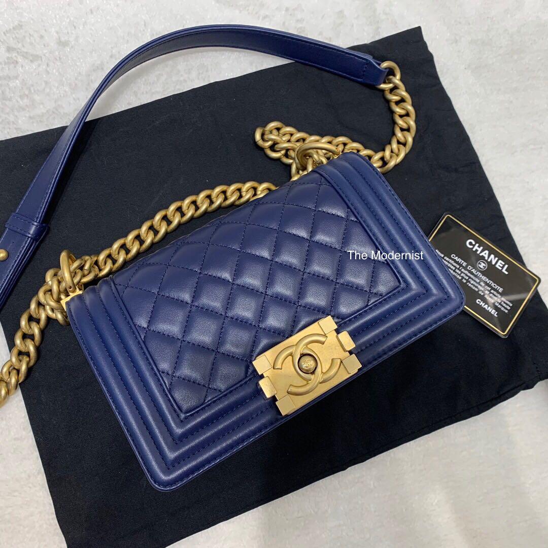 royal blue chanel bag