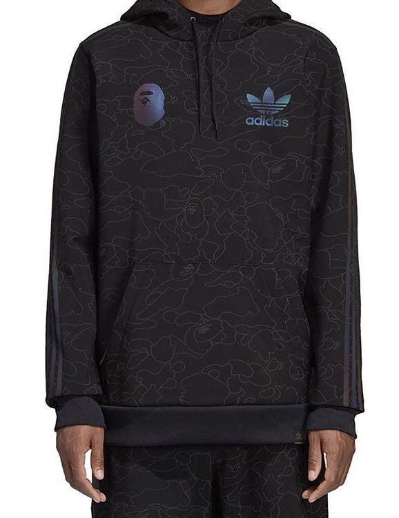 Bape x adidas tech hoodie sizing hotsell