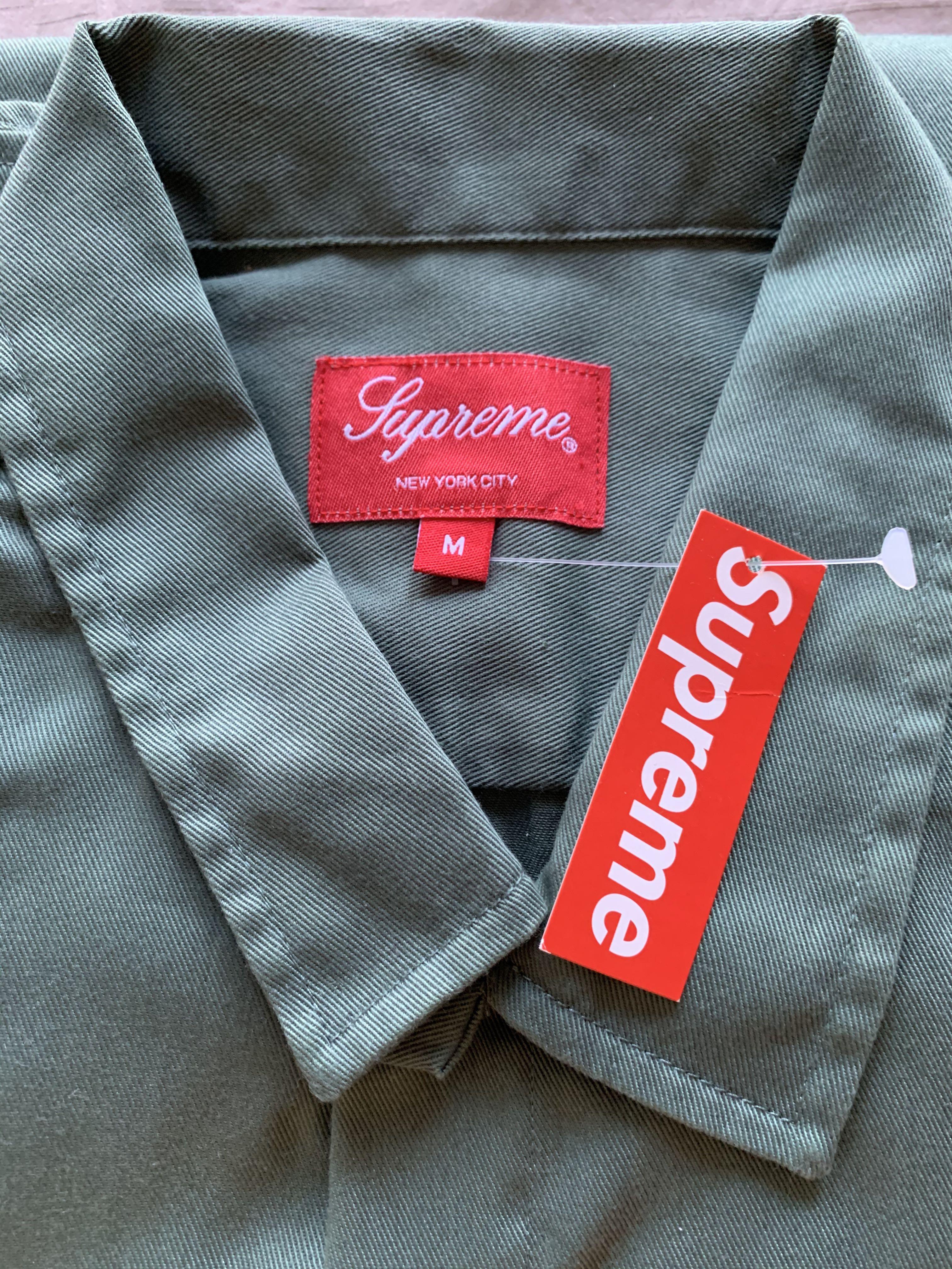 BNWT New Supreme Waste Work Shirt Long Sleeve Men s Fashion