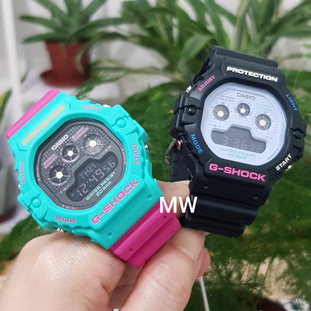 Casio couple pair set g shock DW 5900DN tapak kuching watch