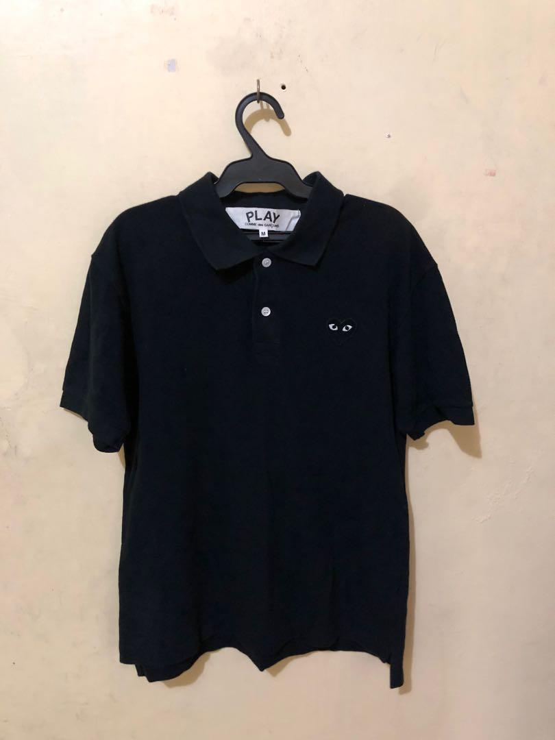 CDG PLAY black Heart Polo Shirt