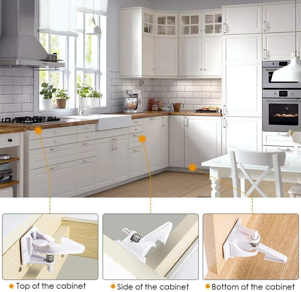 Kitchen cupboard safety locks best sale