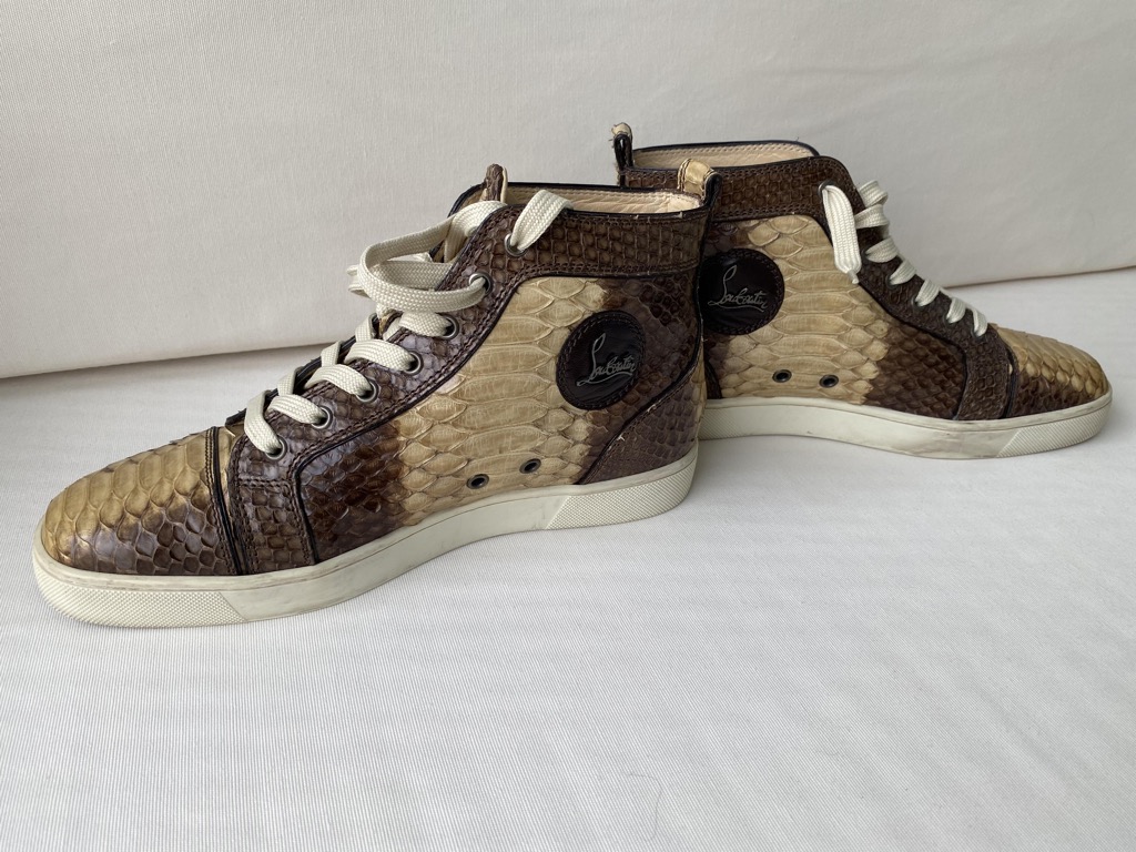 louboutin crocodile sneakers
