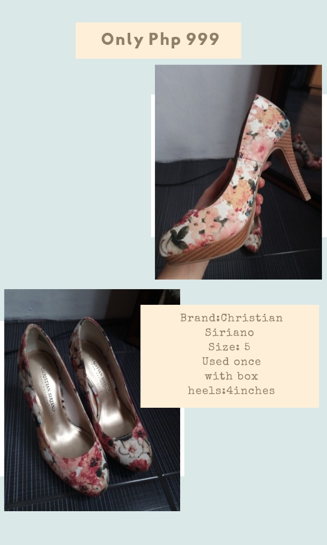 Christian Siriano Floral Heels, Women's 