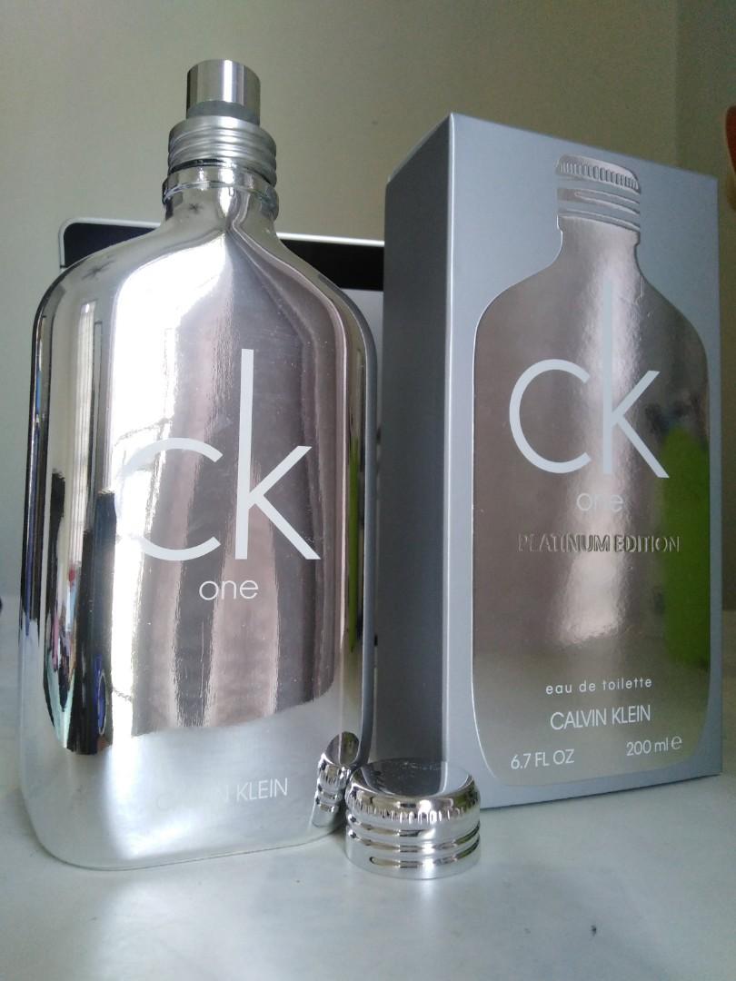 CK One Perfume Platinum Edition 200ml Beauty Personal Care