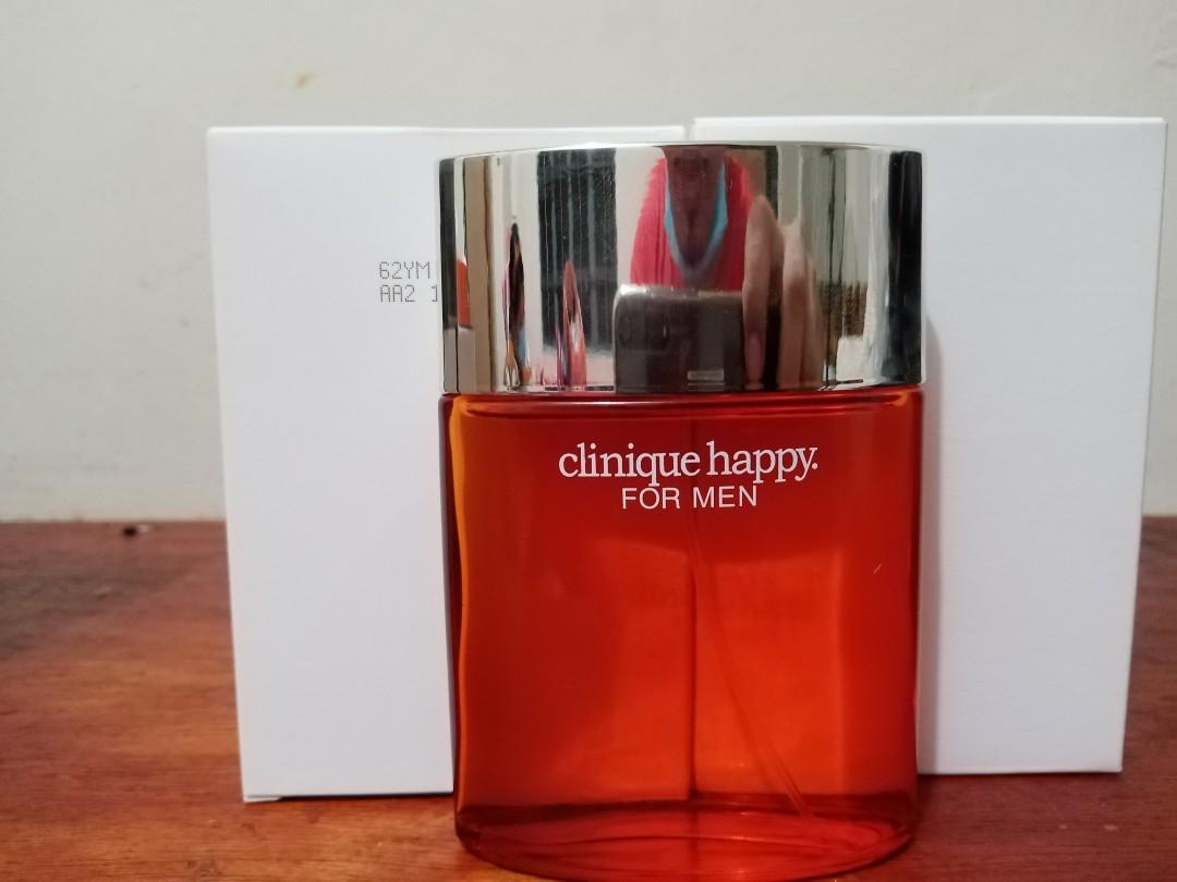 Clinique happy men (Category: Face Care) located in Quezon City. Submitted by brandmanila (Listing ID 1021922646, Image 1). Description: Brand new with box Authentic U.S. Tester perfume Sale 999 Cash on delivery Cash on pick up Sameday delivery.