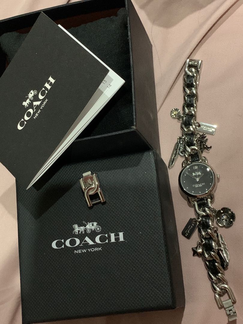 Coach delancey charm hot sale watch