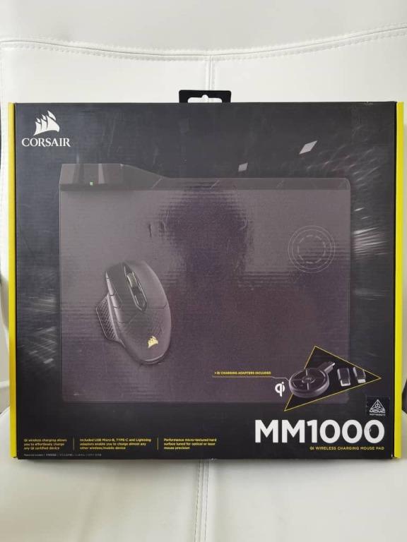 Corsair MM1000 Qi Wireless Mouse Pad ( CH-9440022-AP ), Computers & Tech, Parts & Accessories, Mouse & Mousepads on Carousell