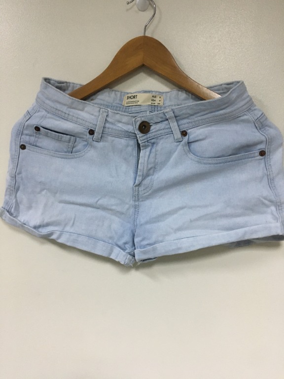 cotton denim shorts