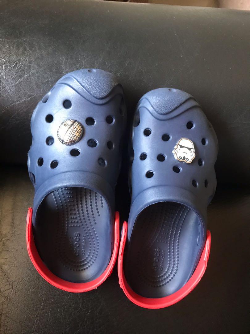 Crocs size C13 with freebie Jibbitz kids C 13 Babies Kids Babies Kids Fashion on Carousell
