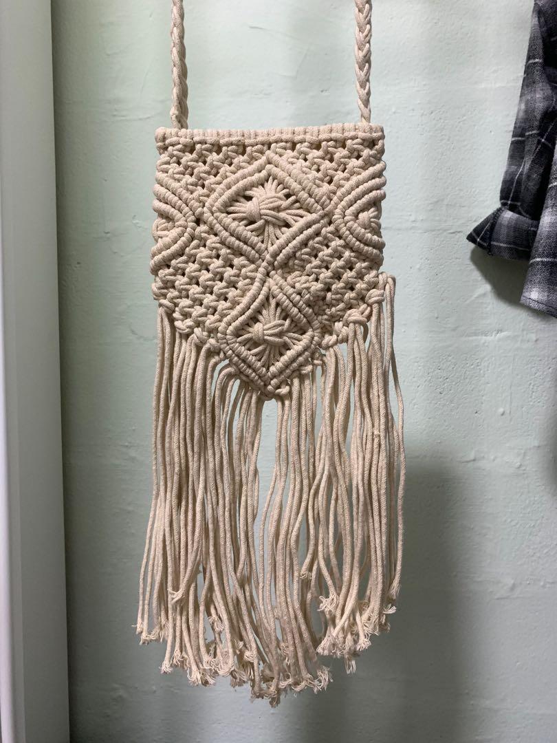 H&m on sale macrame bag