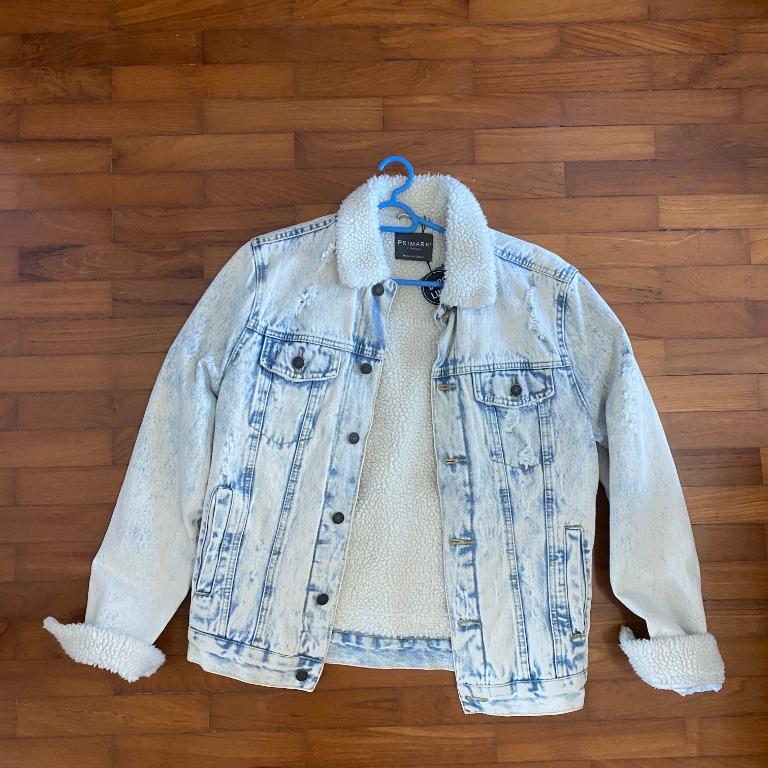 borg lined denim jacket primark