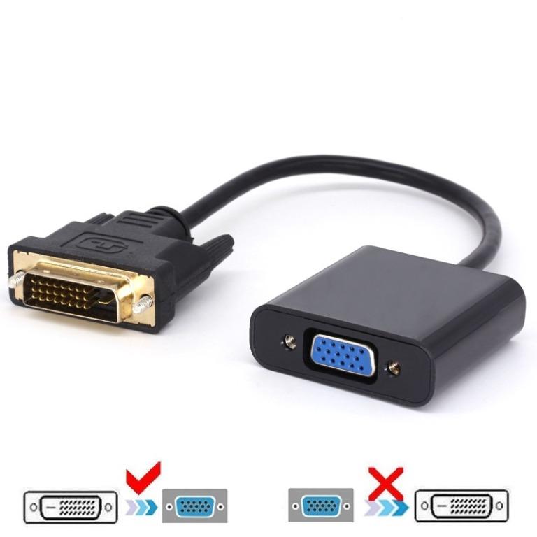 Dvi D 24 1 To Vga Adapter Electronics Computer Parts Accessories On Carousell