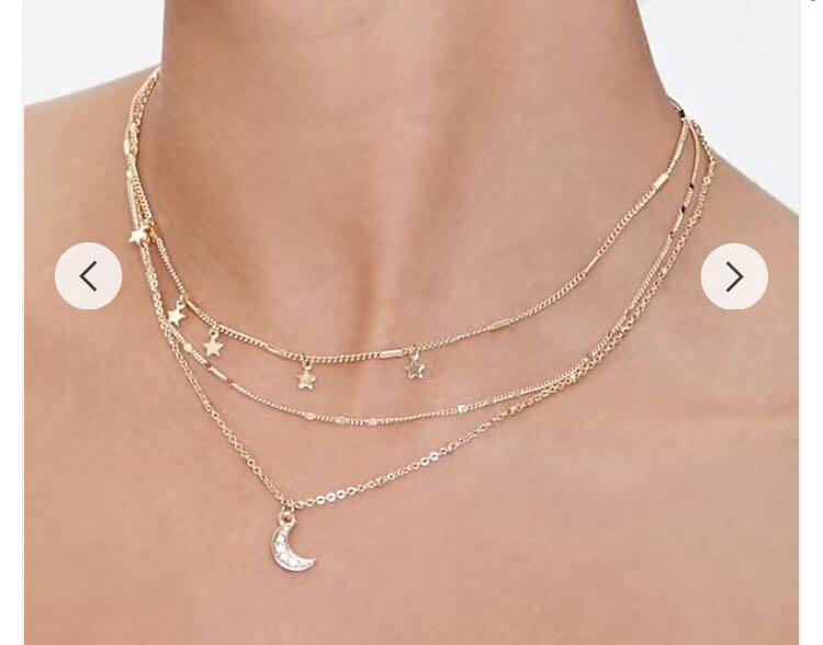 Forever 21 layered necklace hotsell