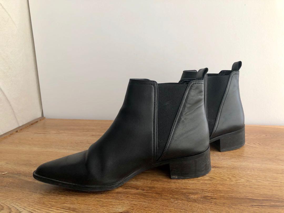 Fabianelli Leather boots euro size39 2ft heels Women s Fashion Shoes on Carousell