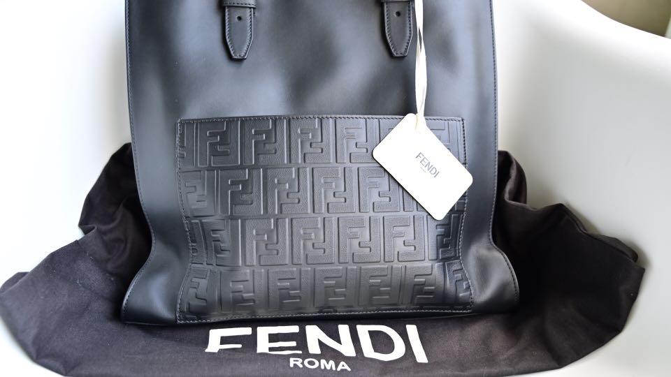 fendi leather tote